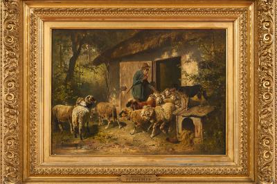 Der Schafstall Morgen 1875