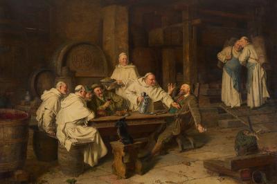 Eduard Grutzner Kein Tröpferl Mehr 1895